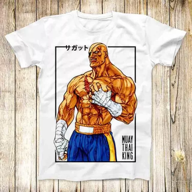 Muay Thai King Sagat T Shirt Meme Men Women Unisex Top Tee 4805