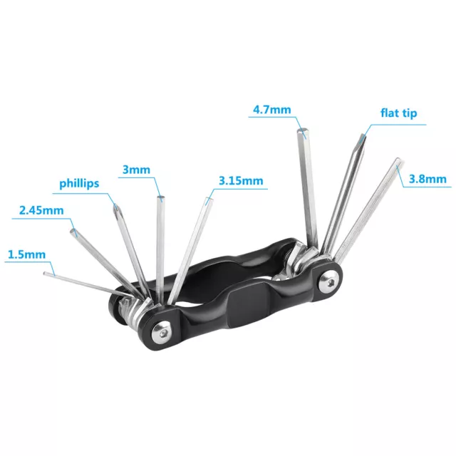 Juego de herramientas destornillador llave hexagonal plegable multiusos CAMVATE 8 en 1