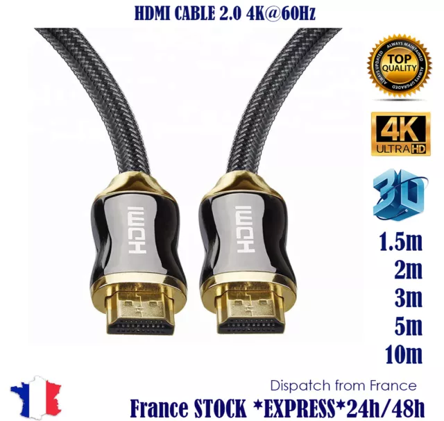 hdmi 2.0 4K 60Hz Cable ultra HD 2160p 3D Full HD HDTV real HDR 18GB 1.5 2 3 5 m
