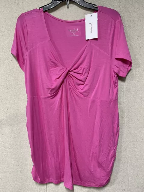 NWT- Isabel Maternity Pink Top Size XL ~ Valentine’s Day! ~ Easter ~ Spring