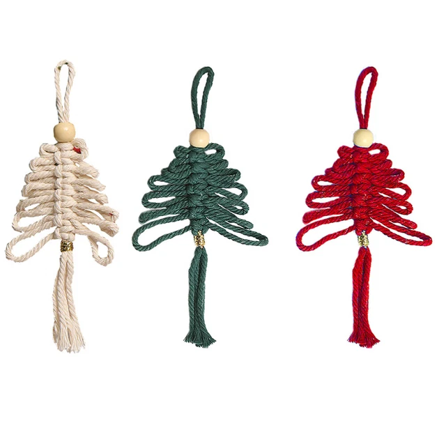 3 piezas Colgante Nudo Chino Árbol de Navidad Colgante Decoraciones Chinas