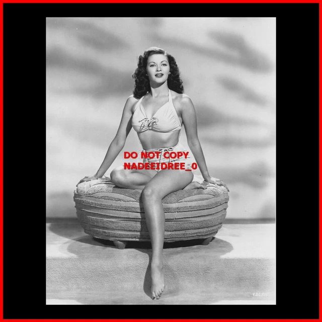 YVONNE DECARLO SWIMSUIT Barefoot Leggy Sexy Hot Pin Up 8X10 Photo £11.