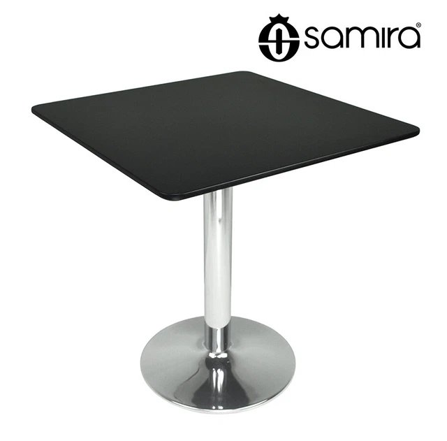 Tavolo Bar Quadrato Con Piede Centrale - Legno Massello Abete 80x80cm, Altezza 75cm - Foto 12