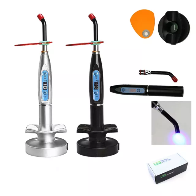 Cordless Dental LED Curing Light Lamp 2000MW Solidification Cure Lamp Machine UK