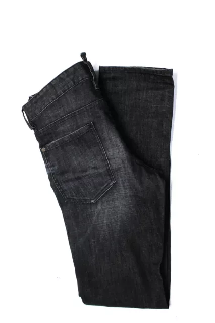 DSQUARED2 MENS COTTON Five Pocket Button Closure Skinny Jeans Black ...