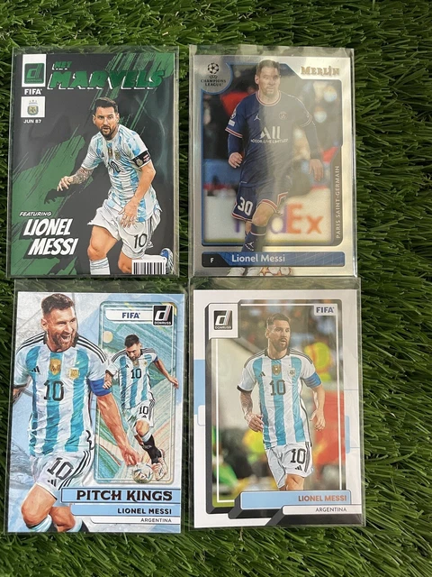 2022-23 Donruss Soccer FIFA Lionel Messi Net Marvels Green Parallel #2 SP! Lot