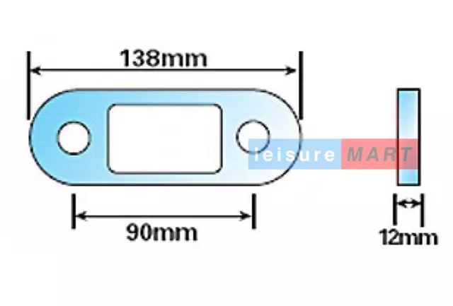 0.5 inch 1/2 " tow ball spacer towing towbar 2