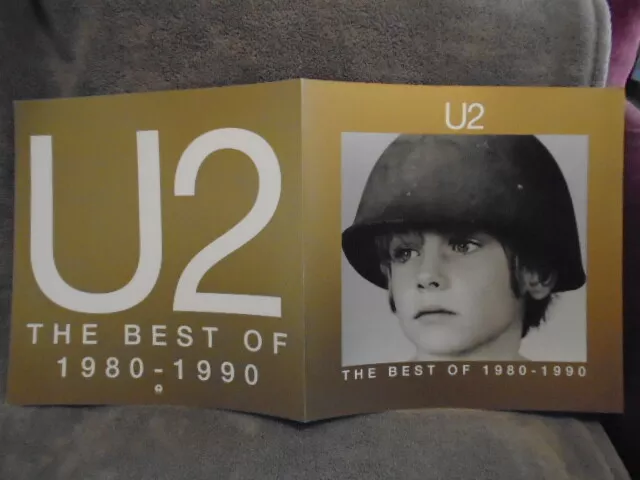 RARE PROMO u2 LP FLAT POSTER Best of 1980-1990 limited edition B-Sides BONO rock