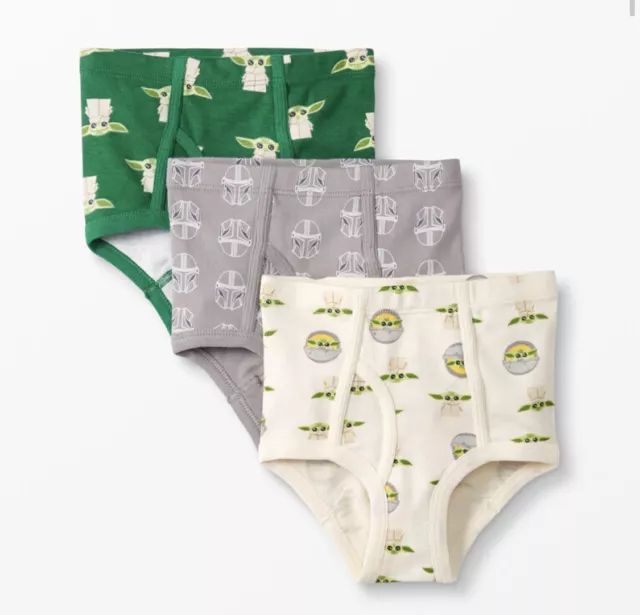 NWT Hanna Andersson Organic Star Wars Mandalorian The Child Underwear S (4-5t)