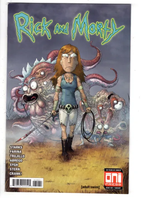 Rick And Morty #39 (2018) - Grade Nm - Amorphous Walking Dead Homage Variant!