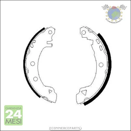 Kit Ganasce Freno Bosch per CITROEN AX RENAULT RAPID 19 P