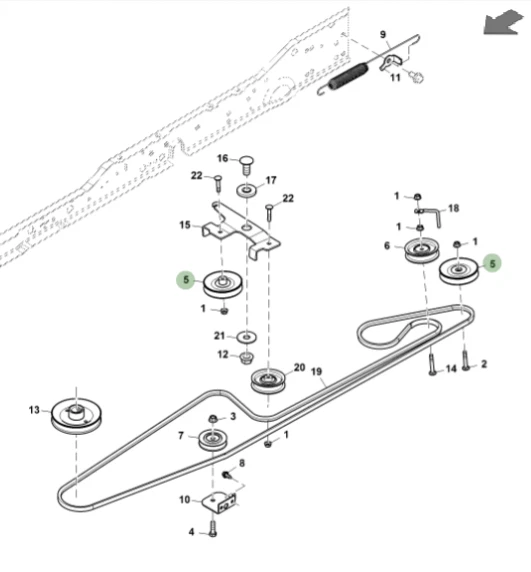 GENUINE JOHN DEERE X350R Ride On Mower VIdler Pulley AM138080 X320 X324 X340 £29.14 PicClick UK