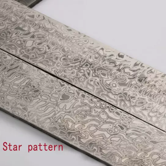 Damascus Steel DIY Knife Making Material Steel Knife Blade Blanks, Heat Treated 3