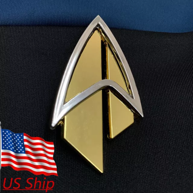 Admiral JL Picard Pin The Next Generation Communicator Badge Brooch Accessories