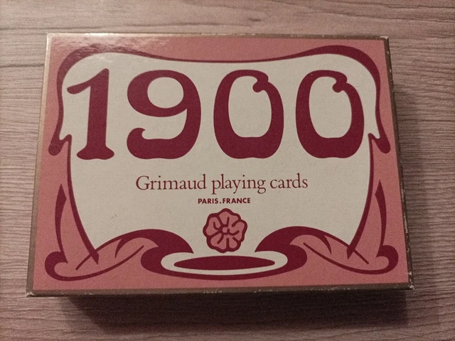 Coffret De 2 Jeux De Cartes A Jouer 1900, Grimaud, France