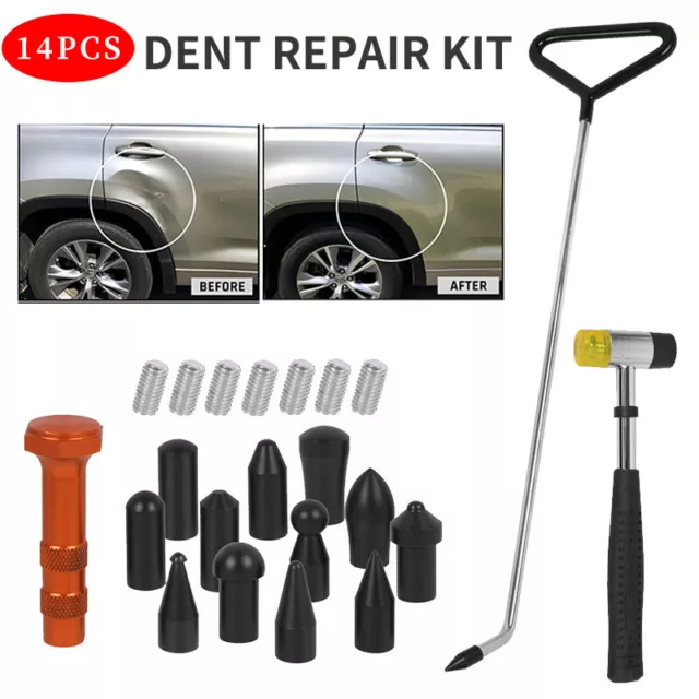 Auto PDR Puller Rod Dent Paintless Repair Tool Car Removal Hail Push Pullout Kit