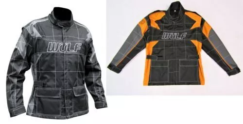 Wulfsport GP CIRCUIT jacket adult size S-3XL  motorbike go kart car grey orange