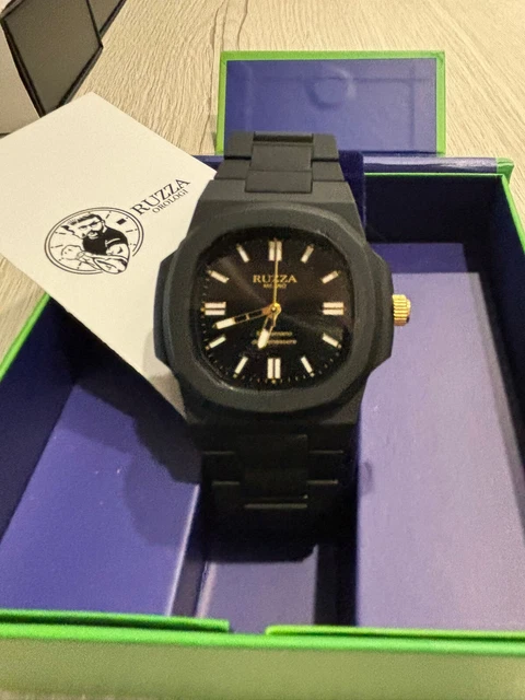 Ruzza Watch RUZZA OROLOGI WATCH Nero Total Black Orologio da polso Nuovo Limited ...