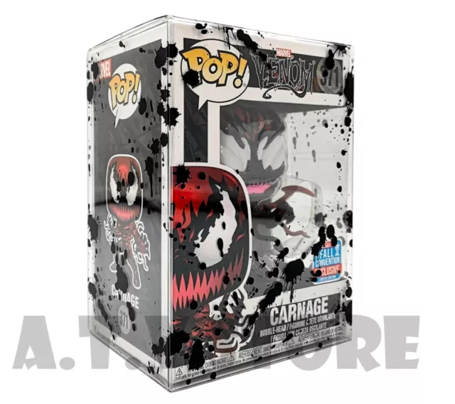 ATV Cases / Protectors for 4" Funko Pops Pack of 10, 5 or 1 Black Blood Splatter