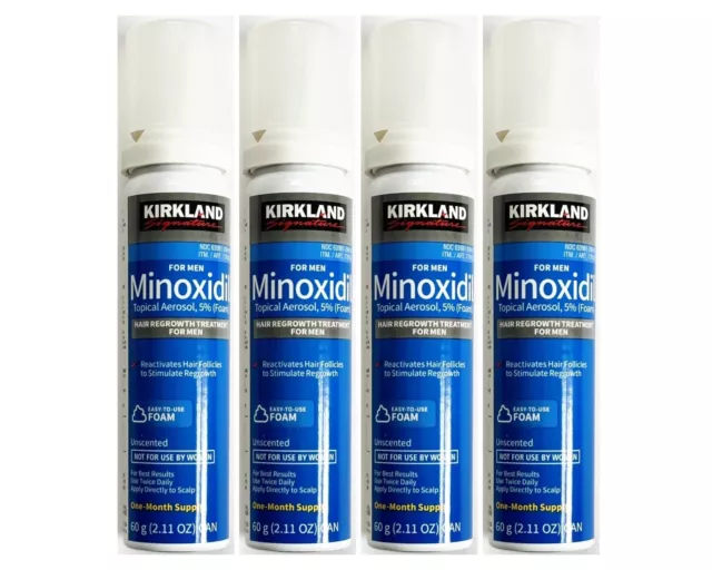 Kirkland Minoxidil 5% Extra Strength Men Hair Regrowth ( Foam ) =4 Months Supply