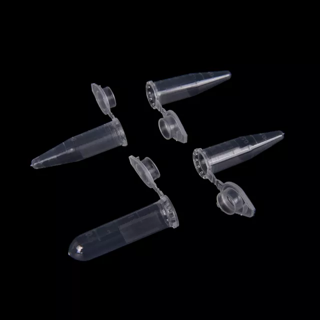 50x 1.5ml Lab Clear Micro Plastic Test Tube Centrifuge Vial Snap Cap Con_tu