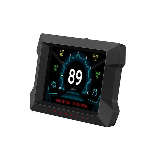 Car Head Up Display GPS Windshield Speed Security Alarm With Suction Cup Mount