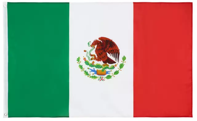 3x5FT MEXICO FLAG LARGE MEXICAN LATIN LATINO 100D