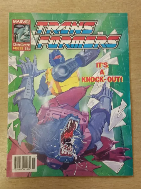 Transformers #325 12Th October 1991 British Weekly Marvel Uk Comic