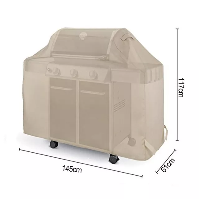 CateringAusrüstung Grillabdeckung Gasgrillabdeckung Ofen Grill 145x61x117cm