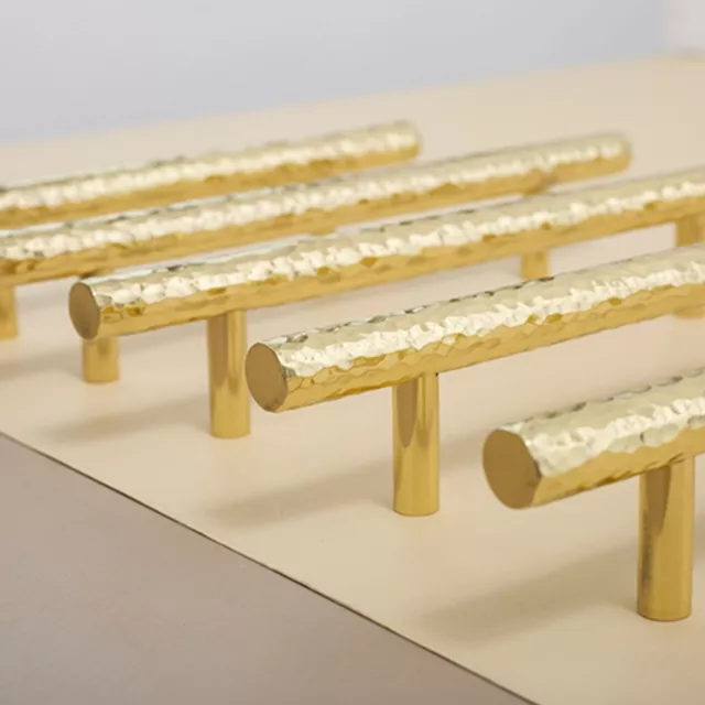 Hammer pattern finish Brass Solid Drawer Knob Pulls Handles Dresser Cabinet Pull
