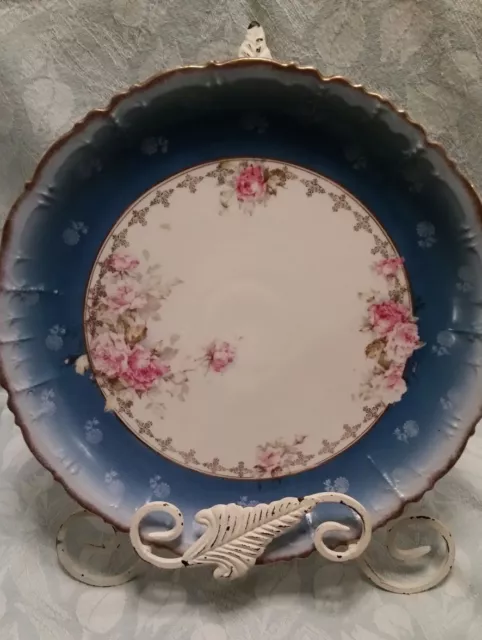 Vintage Austrian Carlsbad China Serving Platter & Dessert Plates 2