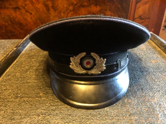 Schwarze Mütze,Kappe,Schirmmütze, Wehrmacht,Soldat, Landser,Offizier 2