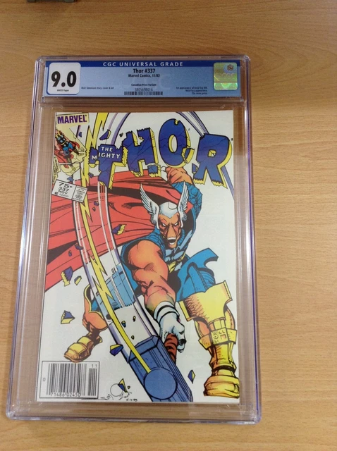 Thor #337 - CGC 9.0 - 1st Beta Ray Bill- Canadian Price Variant - CPV