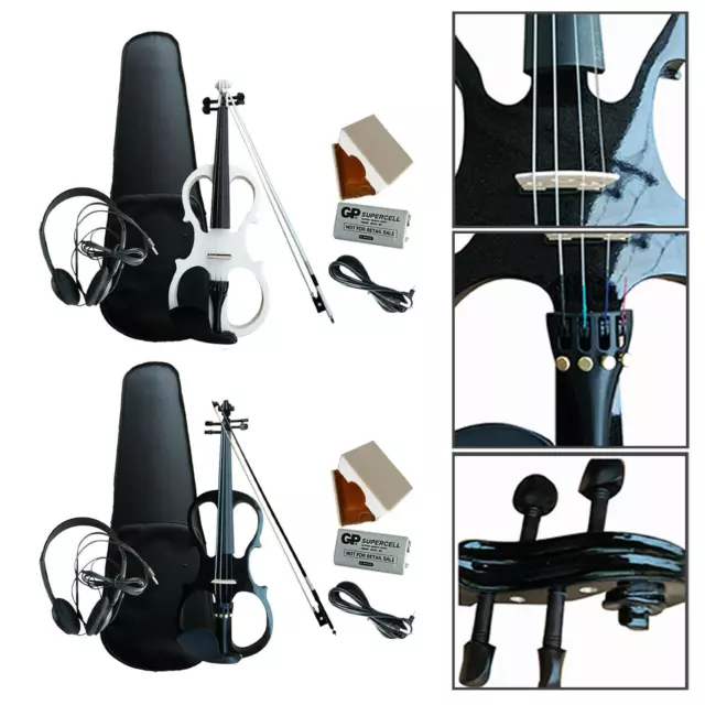 Electric Violin Full Size 4/4 with Carrying Case and