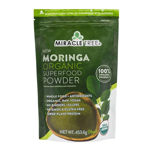 Miracle Tree - 16 oz Organic Moringa Powder