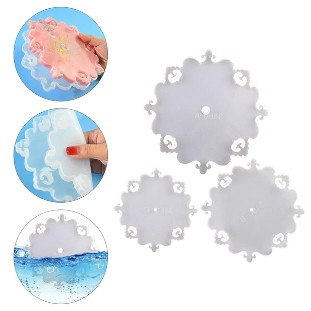 Garosa Set 3 Stampi In Silicone Per Vassoio Portafrutta – Dimensioni S, M, L, Per Resina E Decorazioni Fai Da Te - 2