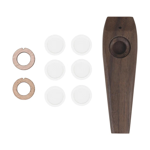 Harmonica Kazoo en bois professionnel avec membrane de flûte pour guitare