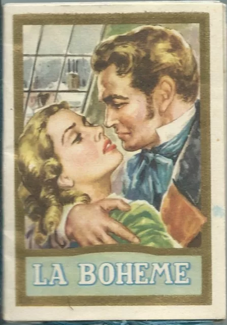 La Boheme - Calendarietto da Barbiere 1956  Mignani Bologna