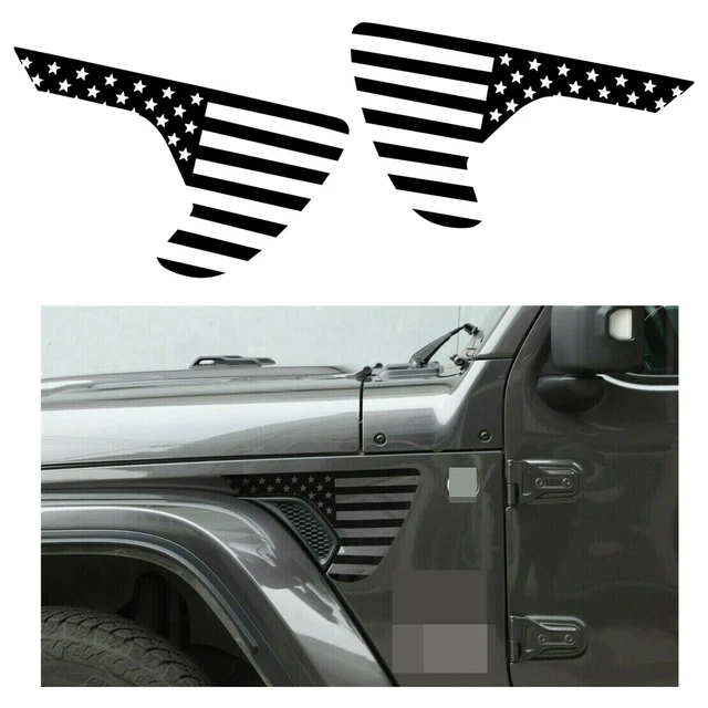 USA Flag Autocollant Fender Sticker Pour Jeep Wrangler JL/JT Gladiator 18-20 New