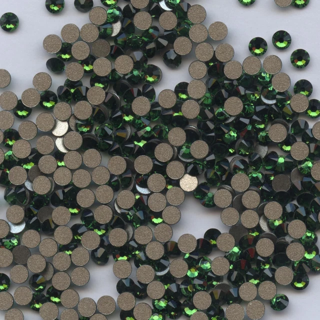 2058 SS9 DMG *** 50 STRASS SWAROVSKI FOND PLAT 2,55mm DARK MOSS GREEN F