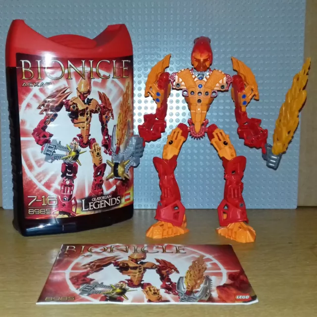 LEGO BIONICLE SET 8985 Glatorian Legends Ackar Rare Inc Can