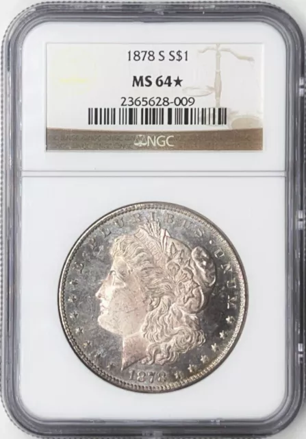 1878-S NGC MS64 Star Morgan Silver Dollar PL Obverse 628009