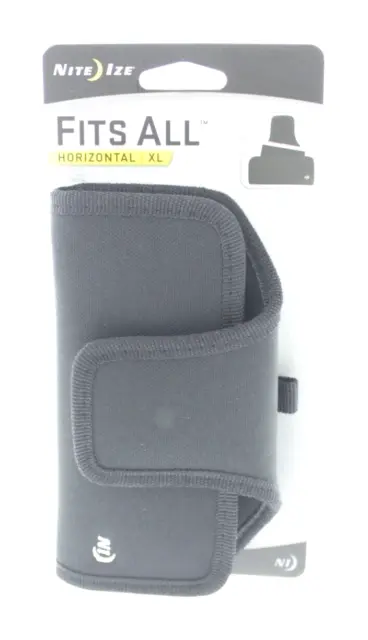 Nite Ize Fits All Horizontal XL Phone Holster Case Belt Carry Black NEW