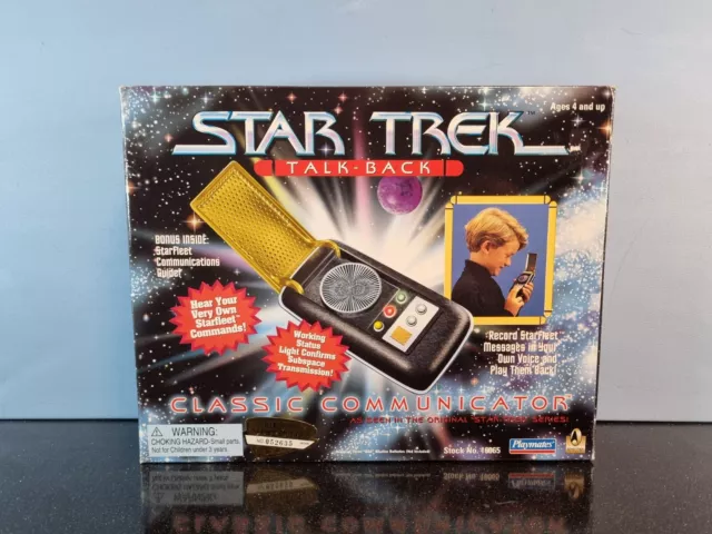 Star Trek TOS Classic Communicator Talk Back Playmates 16065 BNIB Unopened VGC