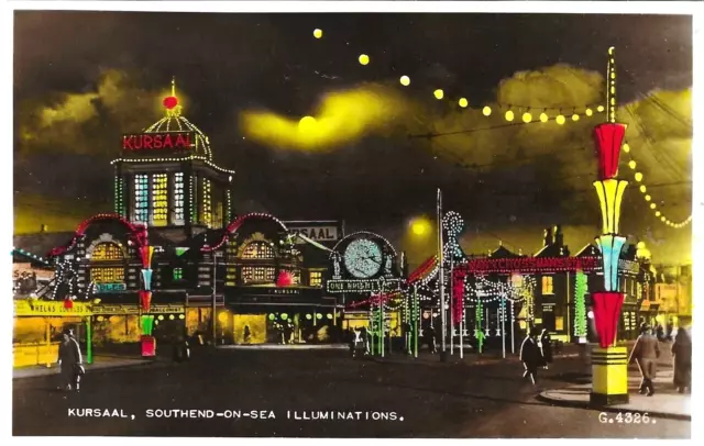 Essex, SOUTHEND-ON-SEA,  The Kursaal & illuminations, RP