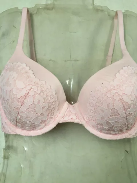VICTORIAS SECRET BODY BY VICTORIA STRAPLESS BRA LIGHTLY LINED LACE