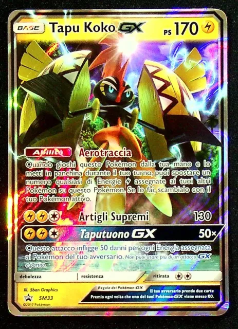 Tapu Koko Gx Sm33 - Pokemon Promo Holo Em Português