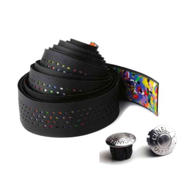 Cinelli Cinelli Caleido Ribbon Nastro Manubrio Nero 2017 Bar Tape NUOVO 