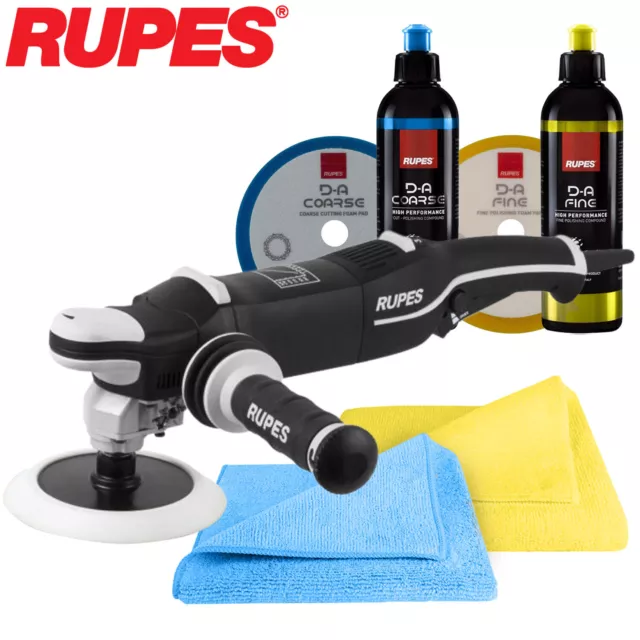 Rupes BigFoot LH19E Rotationspoliermaschine Basis Set inkl. Polierpad + Politur