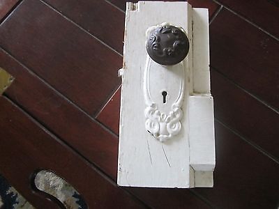 Antique salvage door handle. Shabby accessory.